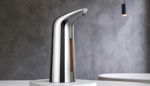 FontanaShowers deck-mount automatic soap dispenser for commercial restroom countertops